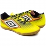 Chuteira Masculina Futsal Umbro Cannon - LIMAO/LARANJA FLUOR/PRETO