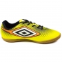 Chuteira Masculina Futsal Umbro Cannon - LIMAO/LARANJA FLUOR/PRETO