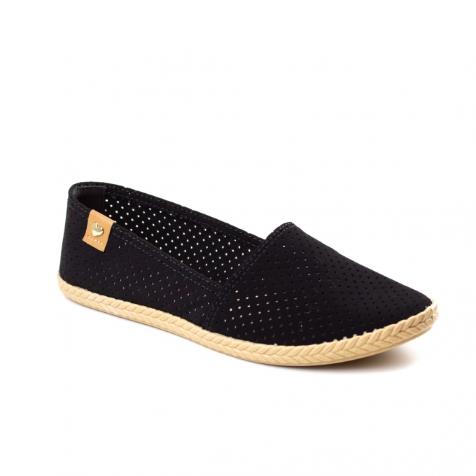 Sapatilha Microfuro Feminino Moleca - Preto
