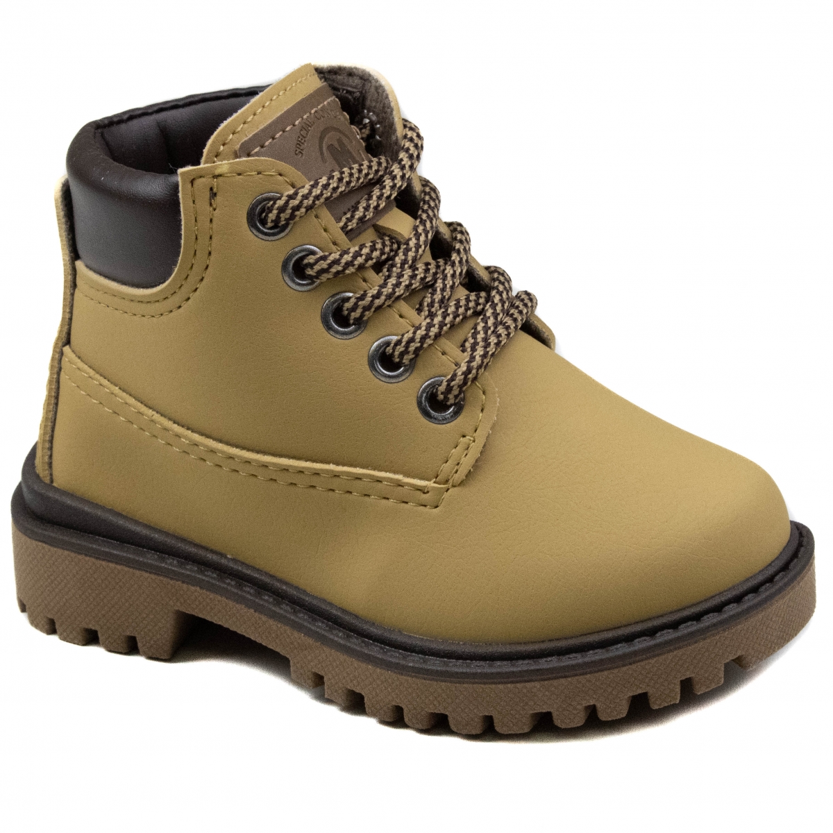 Coturno Bebê Masculino Molekinho Cadarço - MOSTARDA