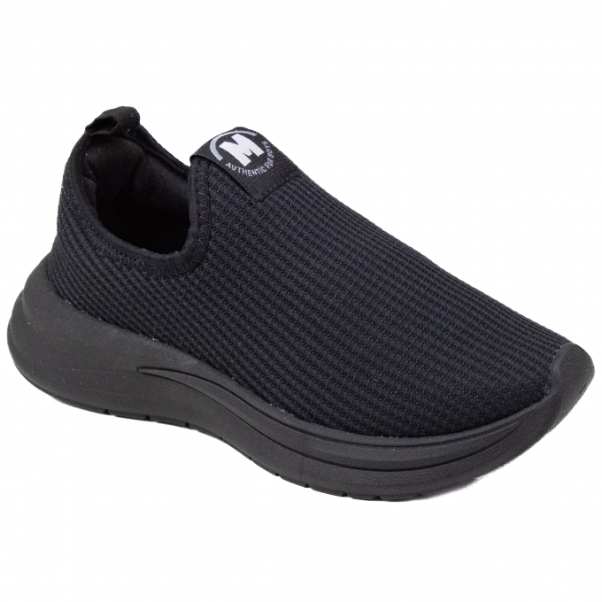 Tênis Infantil Masculino Molekinho Running Slip On - PRETO