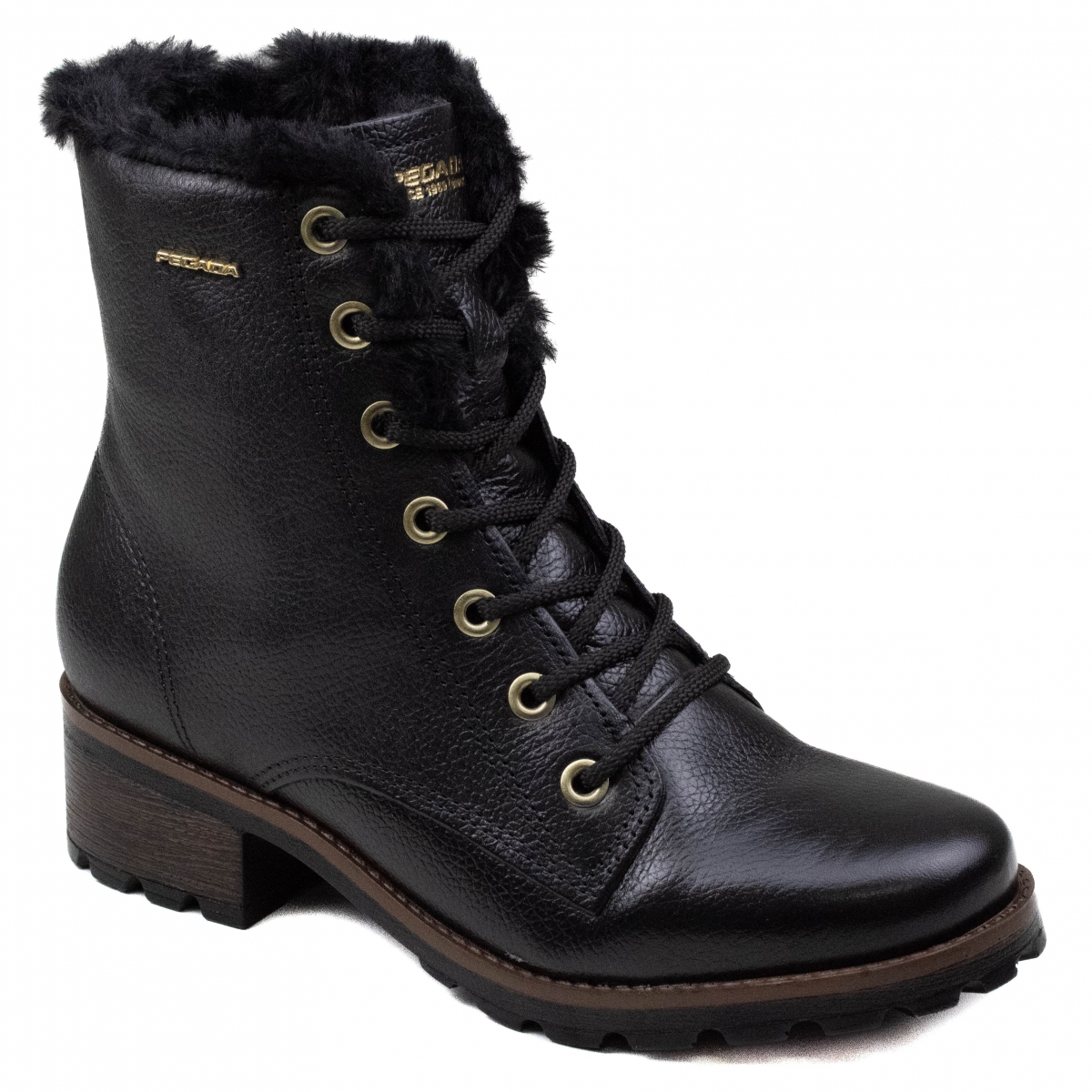 Coturno Feminino Pegada Pelo - PRETO