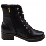 Coturno Feminino Pegada Pelo - PRETO