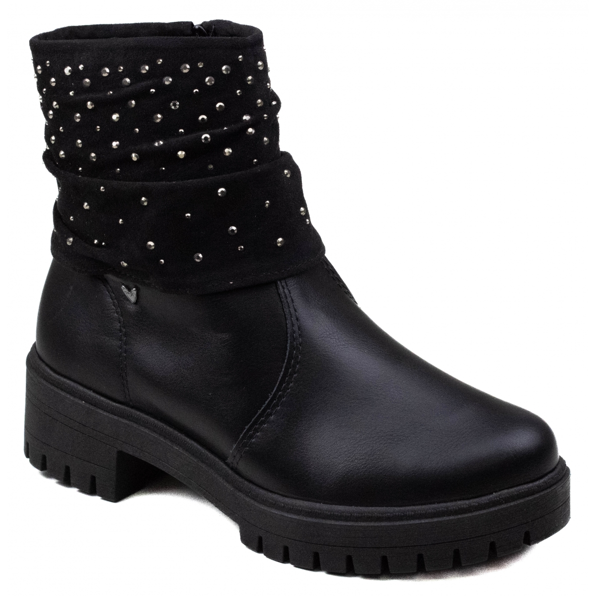 Bota Feminina Mississipi Gola Stras - PRETO