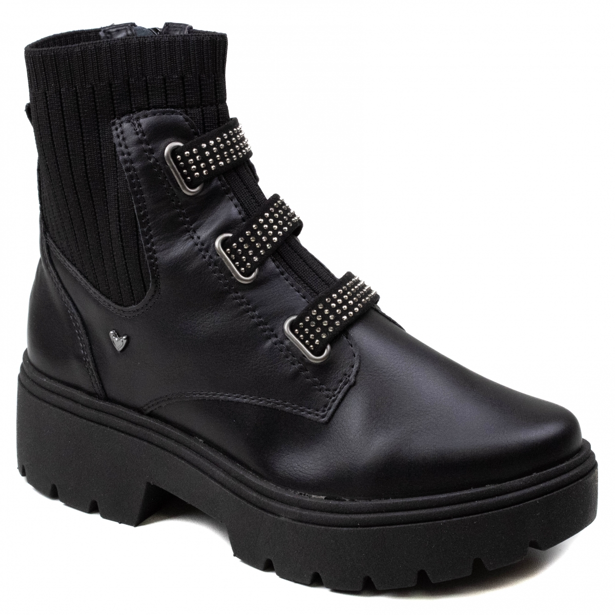 Coturno Feminino Mississipi Anabela Brilho - PRETO
