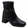 Bota Feminina Bottero Fivela Spike Cano Baixo - PRETO