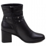 Bota Feminina Bottero Fivela Spike Cano Baixo - PRETO