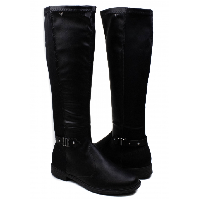 Bota Feminina Mississipi Montaria Strecth  - PRETO