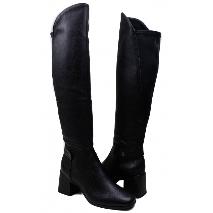 Bota Feminina Bottero Salto Cano Alto - PRETO