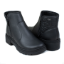 Bota Feminino Cano Baixo Ziper. - PRETO