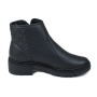 Bota Feminino Cano Baixo Ziper. - PRETO