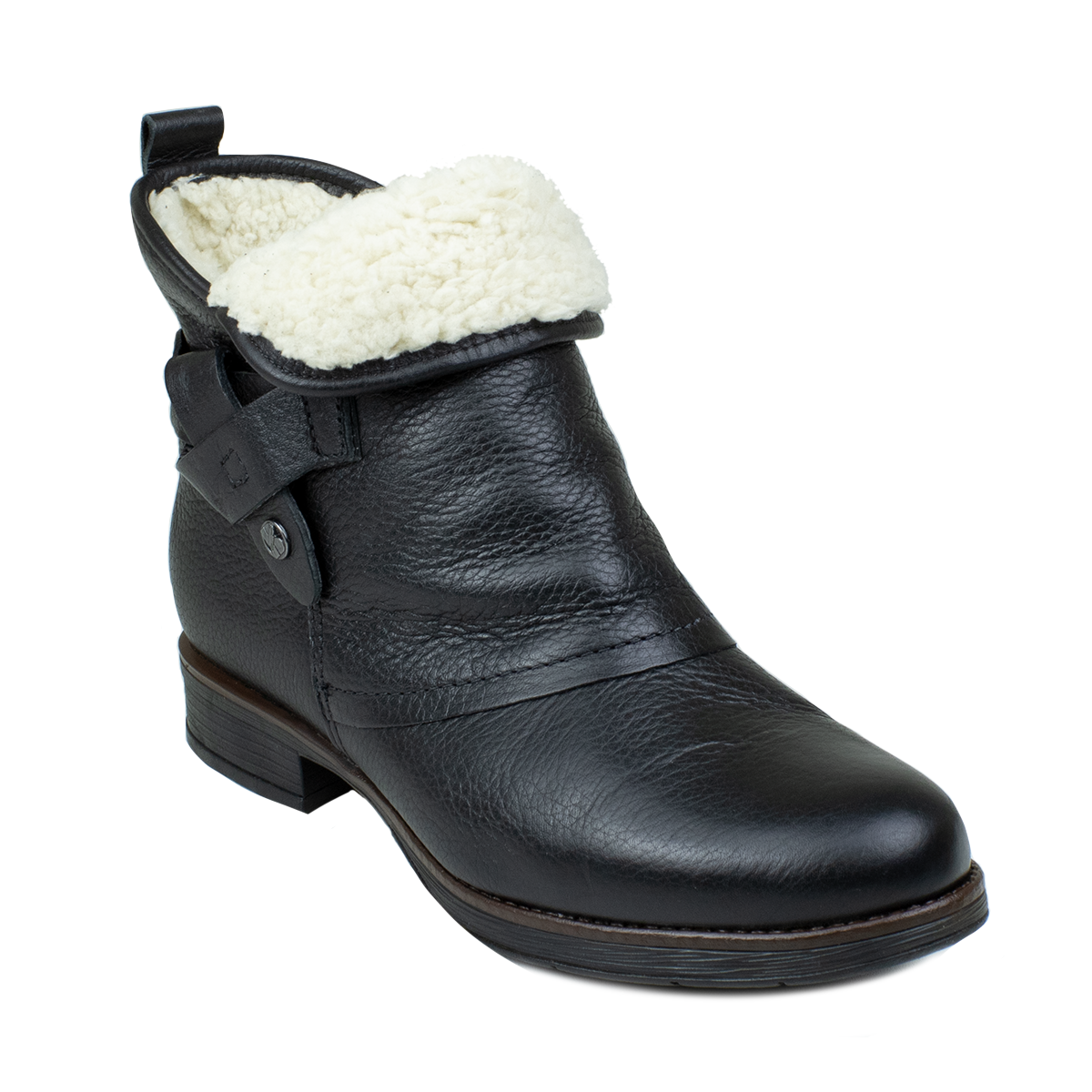 Bota Feminina Cano Baixo Pelo - PRETO