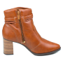 Bota Feminina Dakota Salto cb Fivela - CONHAQUE
