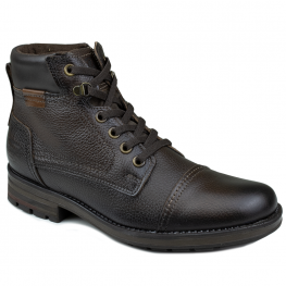 Bota Masculina Pegada Couro - COFFE/DARK BROWN