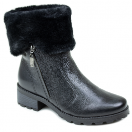 Bota Feminina Cano Baixo Pelo - PRETO