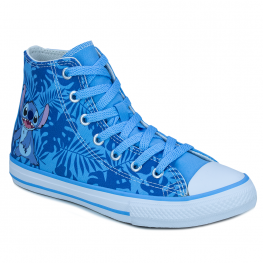 Tênis Infantil Feminino Stitch - AZUL/AMENDOA/BRANCO