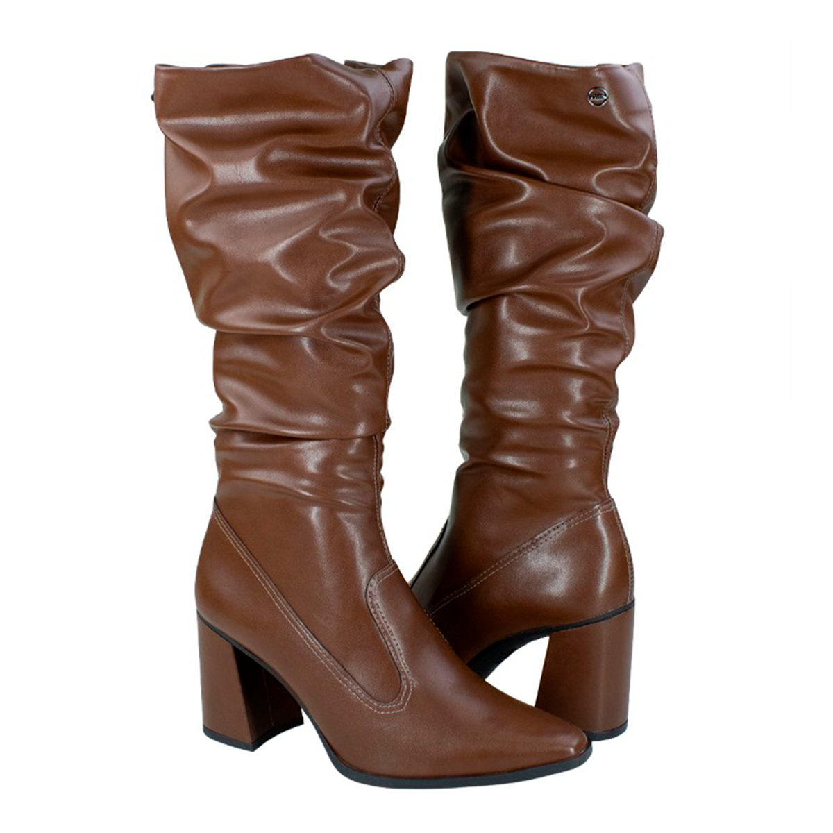 Bota Feminina Salto Cano Alto  - CAFE