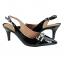 Sapato Feminino Salto Channel Verniz - PRETO