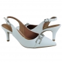 Sapato Feminino Salto Channel - BRANCO