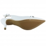 Sapato Feminino Salto Channel - BRANCO