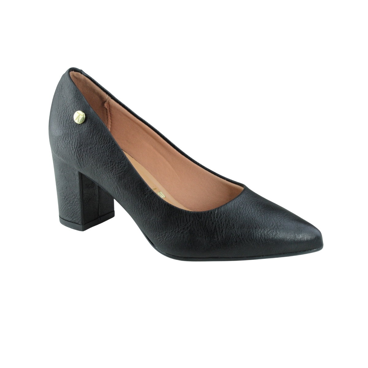 Sapato Feminino Salto Quadrado Napa Calf - PRETO