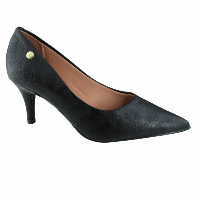 Sapato Feminino Scarpin Napa Calf Baixo - PRETO