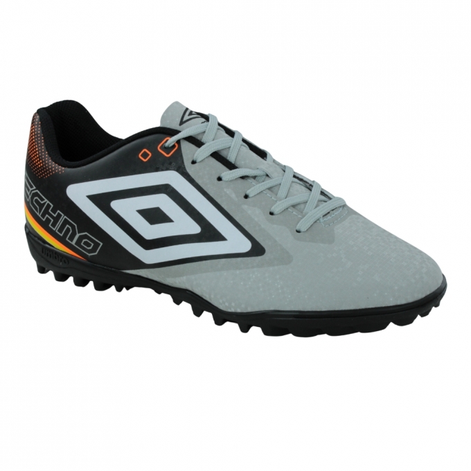Chuteira Society Techno II - CINZA/PRETO/BRANCO