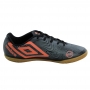 Chuteira Indoor Umbro Orbit - PRETO/CINZA/LARANJA