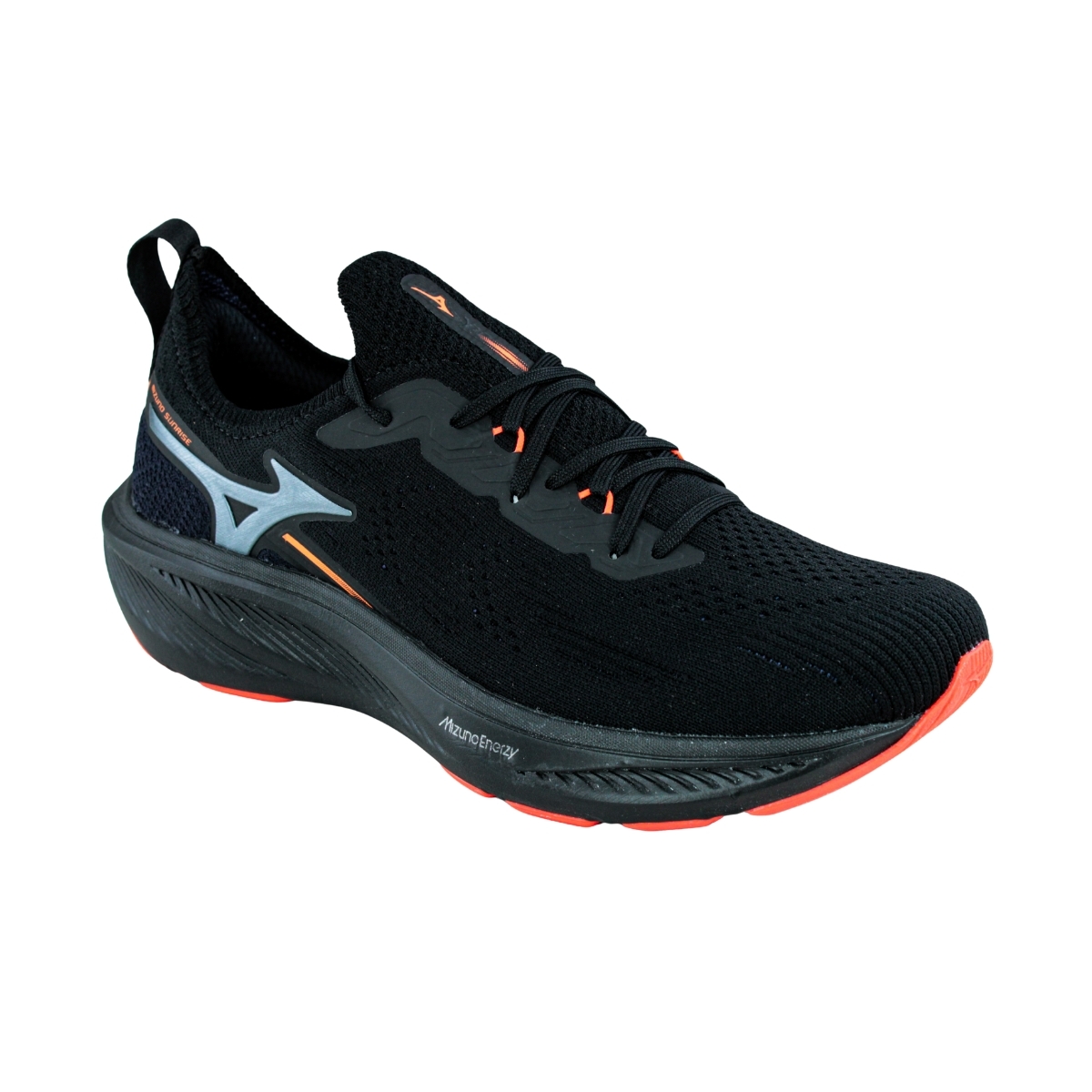 Tênis Mizuno Masculino Sunrise - PRETO/PRETO/LARANJA