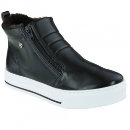 Tênis Feminino Via Marte Cano Alto Pelo - PRETO/ARENITO
