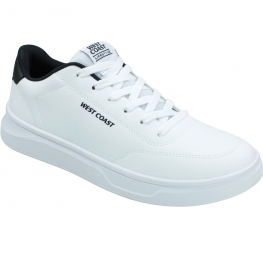 Sapatênis Masculino West Coast Sunset  - BRANCO/PRETO/BRANCO