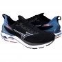 Tênis Masculino Mizuno Mirai 7 - PRETO/PETROLEO