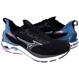 Tênis Masculino Mizuno Mirai 7 - PRETO/PETROLEO