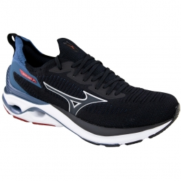 Tênis Masculino Mizuno Mirai 7 - PRETO/PETROLEO