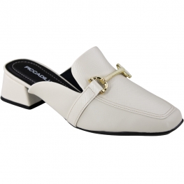 Mule Feminino Piccadilly Fivela - OFF WHITE