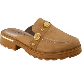 Mule Feminino Piccadilly Camurça - MASCAVO
