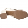 Sandalia Feminina Beira Rio Salto Bloco - CREME