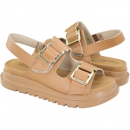 Sandalia Feminina Modare Anabela Birk - CAMEL