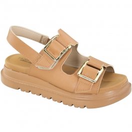 Sandalia Feminina Modare Anabela Birk - CAMEL
