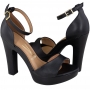 Sandalia Feminina Vizzano Meia Pata Traseiro - PRETO