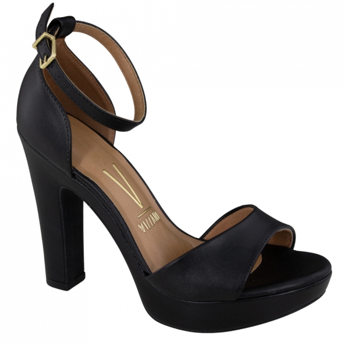 Sandalia Feminina Vizzano Meia Pata Traseiro - PRETO