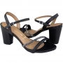 Sandália Feminina Vizzano Salto Tiras Brilho - PRETO