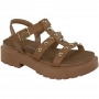 Sandália Feminina Vizzano Tratorada Pelica - CAMEL