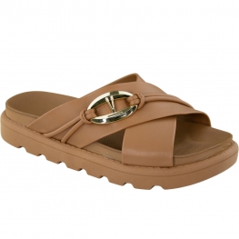 Tamanco Feminino Vizzano X - CAMEL