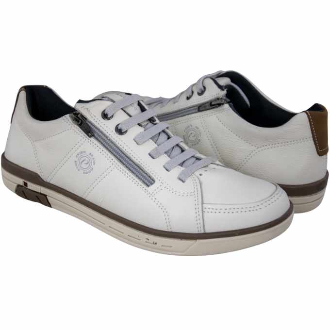 Sapatenis Masculina Pegada Zíper - MILK/MASCAVO