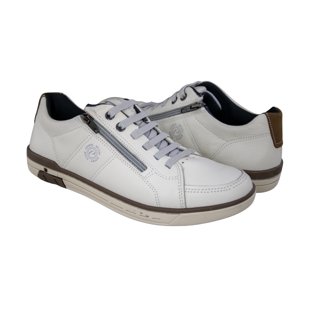 Sapatenis Masculina Pegada Zíper - MILK/MASCAVO