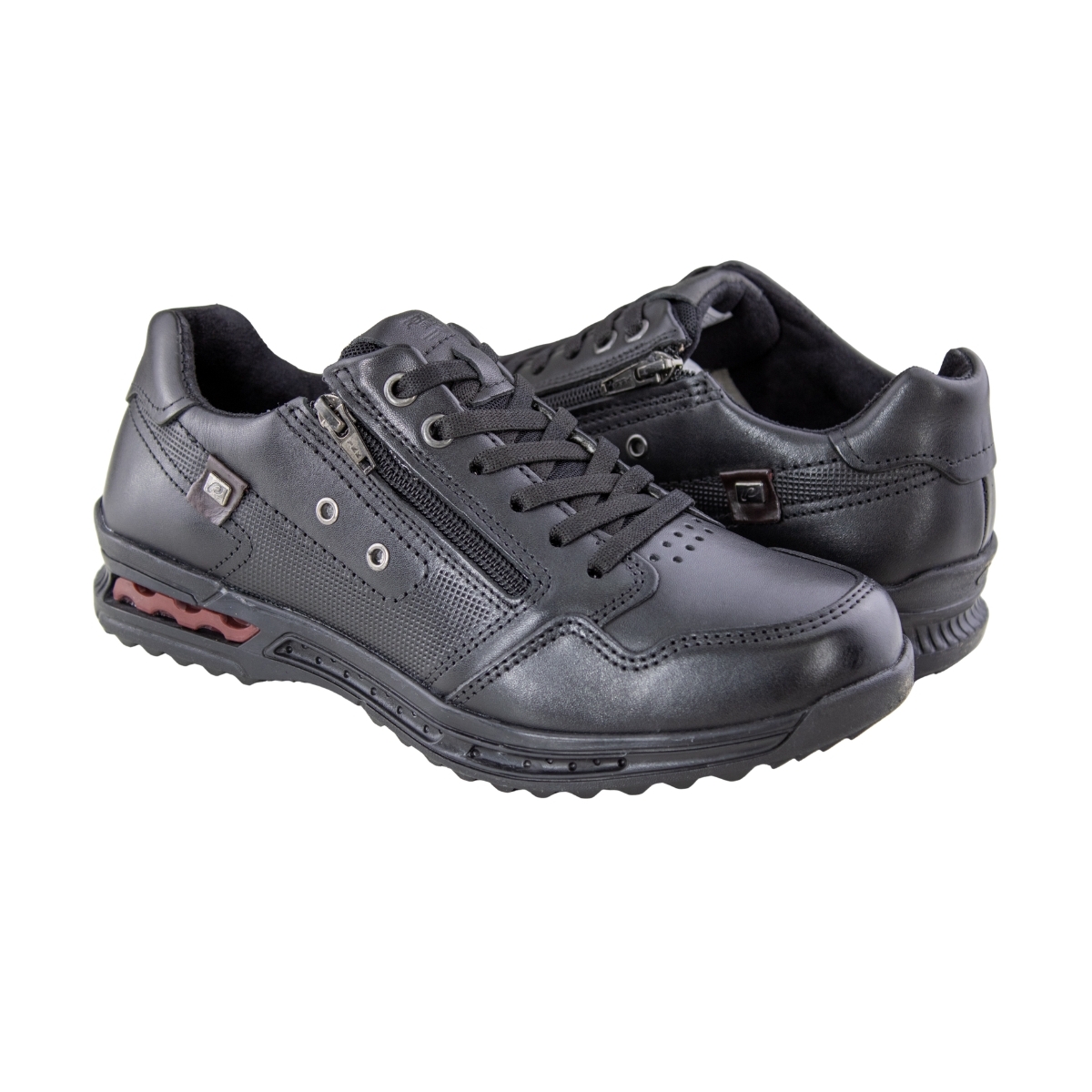 Sapatenis Masculino Pegada Amortech - PRETO/BORDO