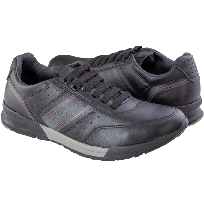 Sapatenis Masculino Pegada Runn  - PRETO