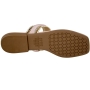 Tamanco Feminino Rasteiro Fivela Treliça - GLACE/CARAMELO
