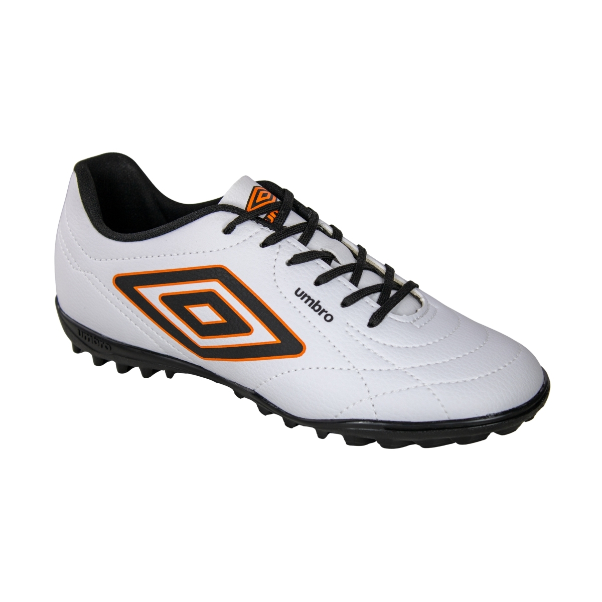Chuteira Society Umbro Class Footballer - BRANCO/PRETO/LARANJA